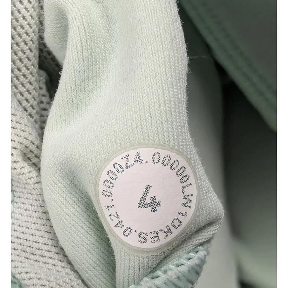 Lululemon Align Tank Womens 4 High Neck Lined Bra Mint Green Light Support Gym